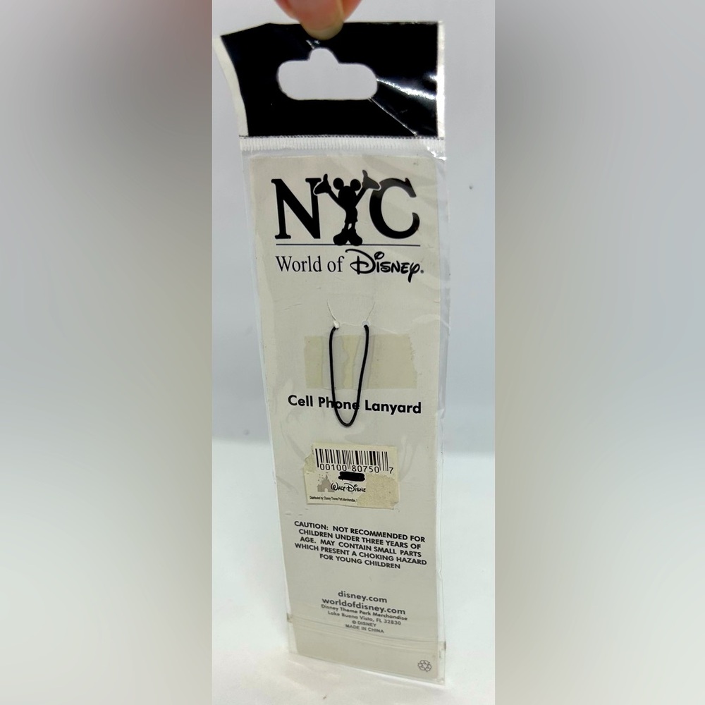 World of Disney NYC Mickey Mouse Cell Phone Charm/Lanyard, NWT. - Picture 2 of 2